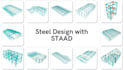 design your steel structure with staad