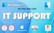 provide IT technical support for mac, windows PC and devices