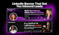 design premium linkedin banner, post and carousels