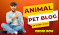 publish animal and pet blog article with UK guest post backlink