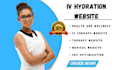design responsive iv hydration therapy and medical iv hydration website