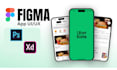 do figma mobile app design, mobile app UI UX design, figma mobile website design