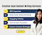 write well researched and SEO optimized saas blogs