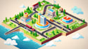 draw a vector or isometric map illustration