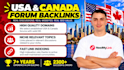 manually build unique usa and canada backlinks with high DR