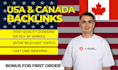 manually build unique usa and canada backlinks with high DR