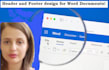 professionally design header and footer for word documents
