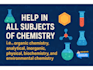 help with all chemistry problems and projects