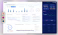 design analytical dashboard, saas, web app, CRM, cms, software UX UI in figma
