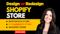 build shopify store setup, shopify store design, shopify dropshipping store
