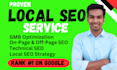 do monthly local SEO service for google top  ranking