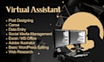 do any virtual assistant, data entry and web research job