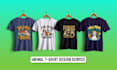 create best pets dog lion tiger custom vector t shirt design