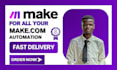 do monday crm make com automation made com n8n make com notion ai automation