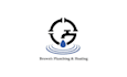 design modern classic plumbing and heating logo