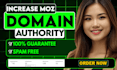 increase  moz da domain authority 30 plus with seo backlinks