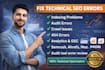do technical seo, website audit, search console and indexing