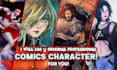 draw you dc or marvel style comic book and superhero