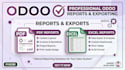 create advanced odoo PDF reports, excel reports