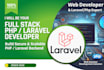 be full stack website developer with custom backend using PHP laravel