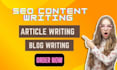 be your engaging seo content writer, article writer