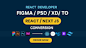 convert xd, psd, figma to react, frontend react developer