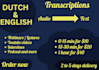 transcribe audio into text