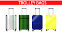 design travel bags ,trolley duffel with technical sketch
