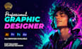 do professional custom graphic design, logo, flyer and social media graphic