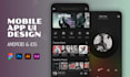 design a mobile app uiux for android and ios using figma