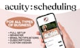 design and setup custom acuity scheduling