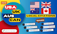 do top local citations for local SEO USA, UK, canada, australia
