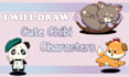 draw cute animal characters, mascots, and chibis