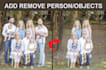 do add or remove person, objects, text or rebuild background in photoshop
