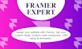 do framer website design, framer landing page, framer animation framer cms setup