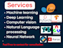 do data science, machine learning, deep learning task with python, data analyst