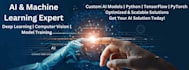 build ai models for machine learning, deep learning and computer vision