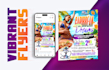 create vibrant custom flyers for events