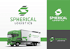 make spherical logistics logo design