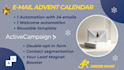 create email advent calendar automation with activecampaign