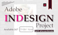 do any adobe indesign project