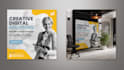 design a professional banner or header