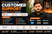 provide customer support chat support call center services