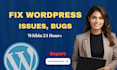 fix wordpress issues critical error bugs, divi website, elementor pro expert