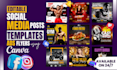 design editable social media posts,templates, ads,flyer using canva
