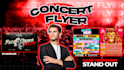 design custom music event flyers