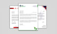 design elegant and professional business letterhead