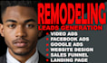 setup home remodeling lead google ads, facebook ads, video ads