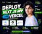 deploy your nextjs or react app on vercel or netlify
