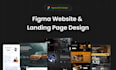 design a website ui ux and landing page in figma